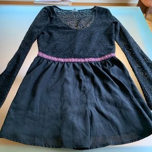 Ecote black culotte dress